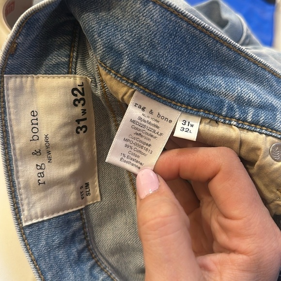 🆕 $195 RAG & BONE fit 3 authentic stretch Jefferson size 31 x 32 NWT - Picture 5 of 9